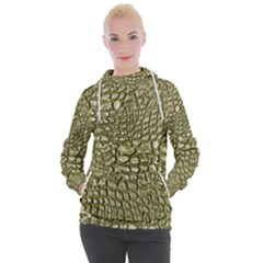 Aligator Skin Women s Hooded Pullover by Ket1n9