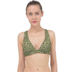 Aligator Skin Classic Banded Bikini Top by Ket1n9