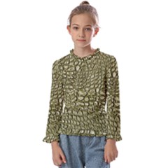 Aligator Skin Kids  Frill Detail T-shirt