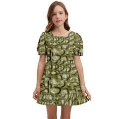 Aligator Skin Kids  Short Sleeve Dolly Dress by Ket1n9