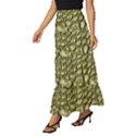 Aligator Skin Tiered Ruffle Maxi Skirt View2