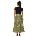 Aligator Skin Tiered Ruffle Maxi Skirt View4