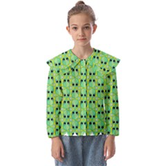 Alien Pattern- Kids  Peter Pan Collar Blouse by Ket1n9