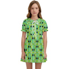 Alien Pattern- Kids  Sweet Collar Dress by Ket1n9