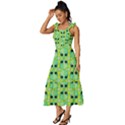 Alien Pattern- Tie-Strap Tiered Midi Chiffon Dress View2