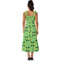 Alien Pattern- Tie-Strap Tiered Midi Chiffon Dress View4