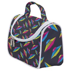 Alien Patterns Vector Graphic Satchel Handbag by Ket1n9