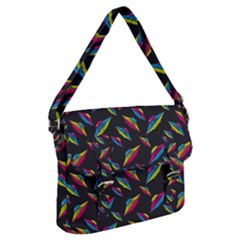 Alien Patterns Vector Graphic Buckle Messenger Bag by Ket1n9