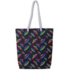 Alien Patterns Vector Graphic Full Print Rope Handle Tote (small) by Ket1n9