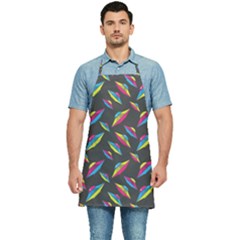 Alien Patterns Vector Graphic Kitchen Apron by Ket1n9