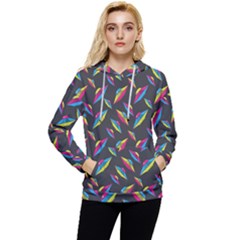 Alien Patterns Vector Graphic Women s Lightweight Drawstring Hoodie by Ket1n9