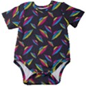 Alien Patterns Vector Graphic Baby Short Sleeve Bodysuit View1