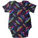 Alien Patterns Vector Graphic Baby Short Sleeve Bodysuit View2