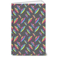 Alien Patterns Vector Graphic 8  X 10  Softcover Notebook by Ket1n9