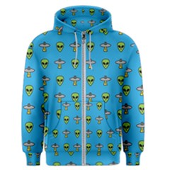 Alien Pattern Men s Zipper Hoodie by Ket1n9