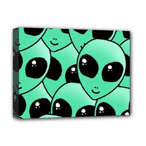 Art Alien Pattern Deluxe Canvas 16  X 12  (stretched)  by Ket1n9