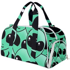 Art Alien Pattern Burner Gym Duffel Bag by Ket1n9