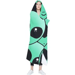 Art Alien Pattern Wearable Blanket by Ket1n9