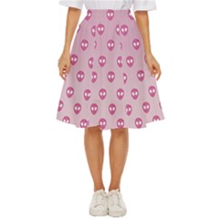 Alien Pattern Pink Classic Short Skirt by Ket1n9