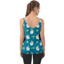 Elegant Swan Pattern With Water Lily Flowers Chiffon Cami View2