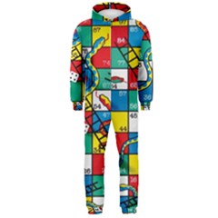 Snakes And Ladders Hooded Jumpsuit (men) by Ket1n9