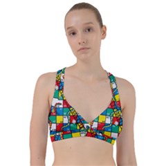 Snakes And Ladders Sweetheart Sports Bra by Ket1n9