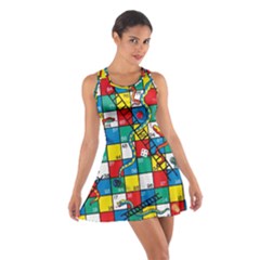 Snakes And Ladders Cotton Racerback Dress by Ket1n9