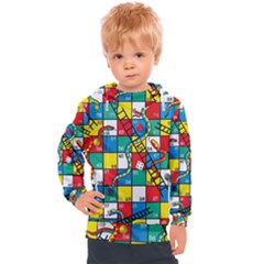 Snakes And Ladders Kids  Hooded Pullover by Ket1n9