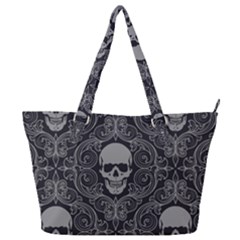 Dark Horror Skulls Pattern Full Print Shoulder Bag by Ket1n9