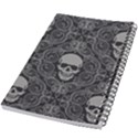 Dark Horror Skulls Pattern 5.5  x 8.5  Notebook View2