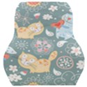 Cute Cat Background Pattern Car Seat Back Cushion  View1