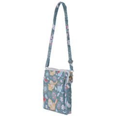 Cute Cat Background Pattern Multi Function Travel Bag by Ket1n9