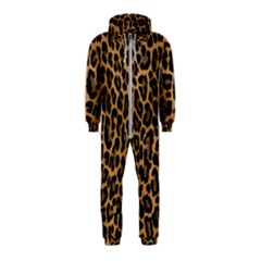 Tiger Skin Art Pattern Hooded Jumpsuit (kids)