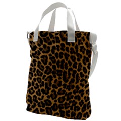 Tiger Skin Art Pattern Canvas Messenger Bag by Ket1n9