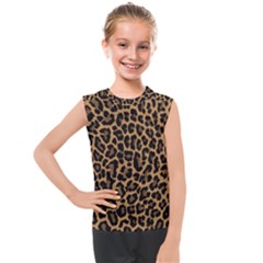 Tiger Skin Art Pattern Kids  Mesh Tank Top by Ket1n9