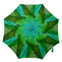 Sunlight Filtering Through Transparent Leaves Green Blue Hook Handle Umbrellas (Small) View1