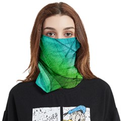 Sunlight Filtering Through Transparent Leaves Green Blue Face Covering Bandana (two Sides) by Ket1n9