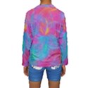 Abstract Fantastic Ractal Gradient Kids  Long Sleeve Swimwear View2