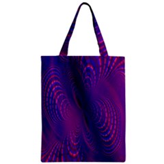 Abstract Fantastic Fractal Gradient Zipper Classic Tote Bag by Ket1n9