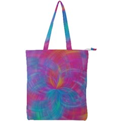 Abstract Fantastic Ractal Gradient Double Zip Up Tote Bag by Ket1n9