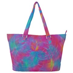 Abstract Fantastic Ractal Gradient Full Print Shoulder Bag by Ket1n9