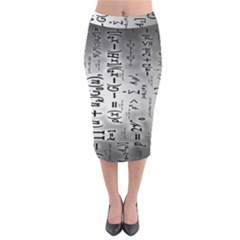 Science Formulas Midi Pencil Skirt by Ket1n9