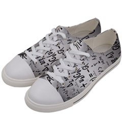 Science Formulas Men s Low Top Canvas Sneakers by Ket1n9