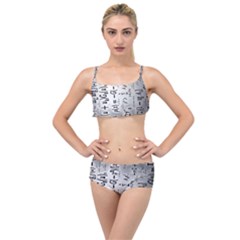 Science Formulas Layered Top Bikini Set by Ket1n9