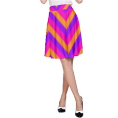 Chevron A-line Skirt by Ket1n9