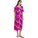 Chevron Women s Cotton Short Sleeve Night Gown View3