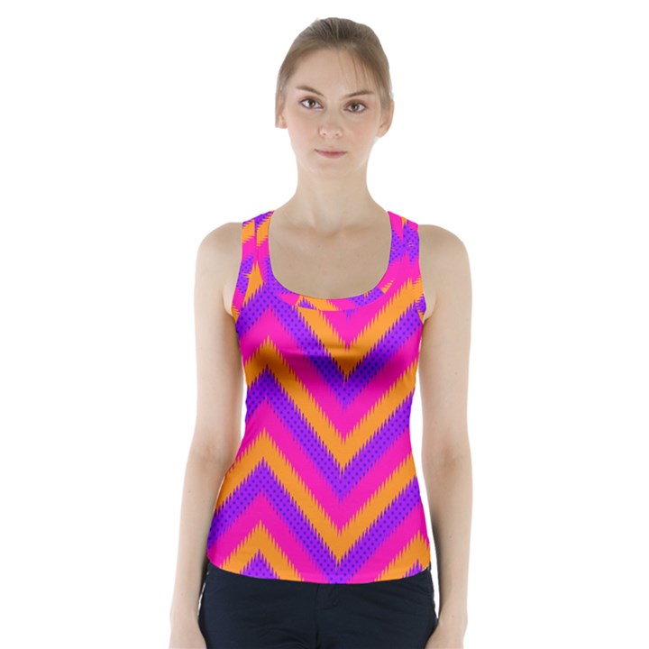 Chevron Racer Back Sports Top