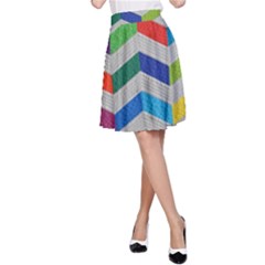 Charming Chevrons Quilt A-line Skirt by Ket1n9