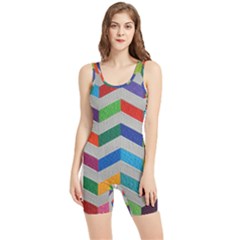 Charming Chevrons Quilt Women s Wrestling Singlet by Ket1n9