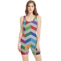 Charming Chevrons Quilt Women s Wrestling Singlet View1